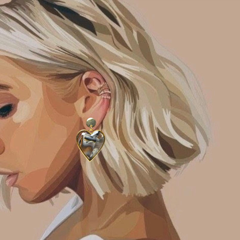 Alina earrings (heart)