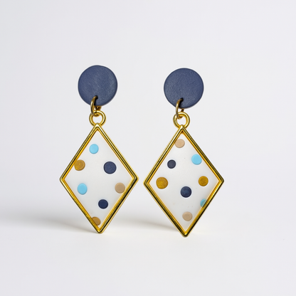 Iris earrings (dots)